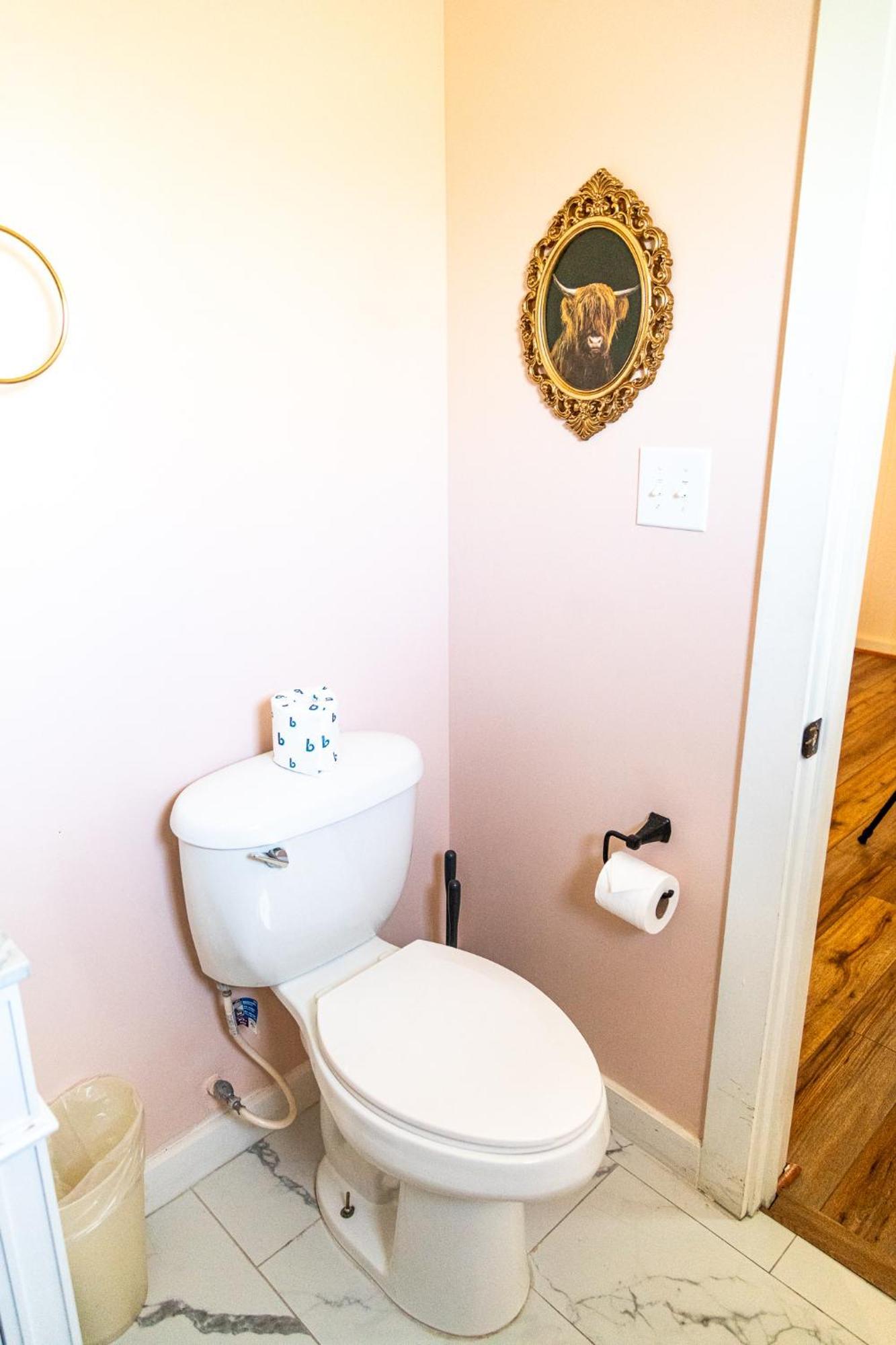 Sagebrush Inn Tombstone Bilik gambar A toilet with a toilet paper holder
